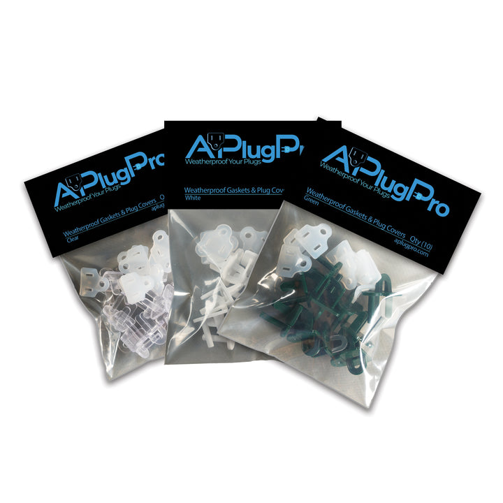 Weatherproof Gaskets & Plug Covers - 10 Pack