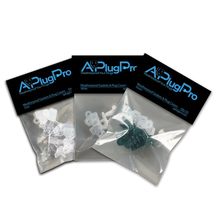 Weatherproof Gaskets & Plug Covers - 5 Pack