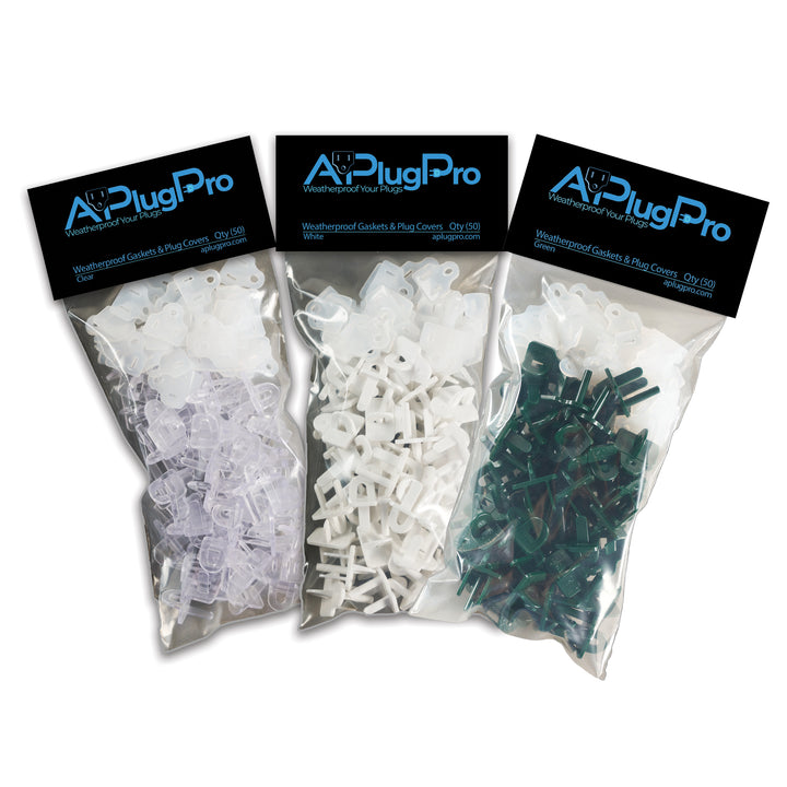 Weatherproof Gaskets & Plug Covers - 50 Pack