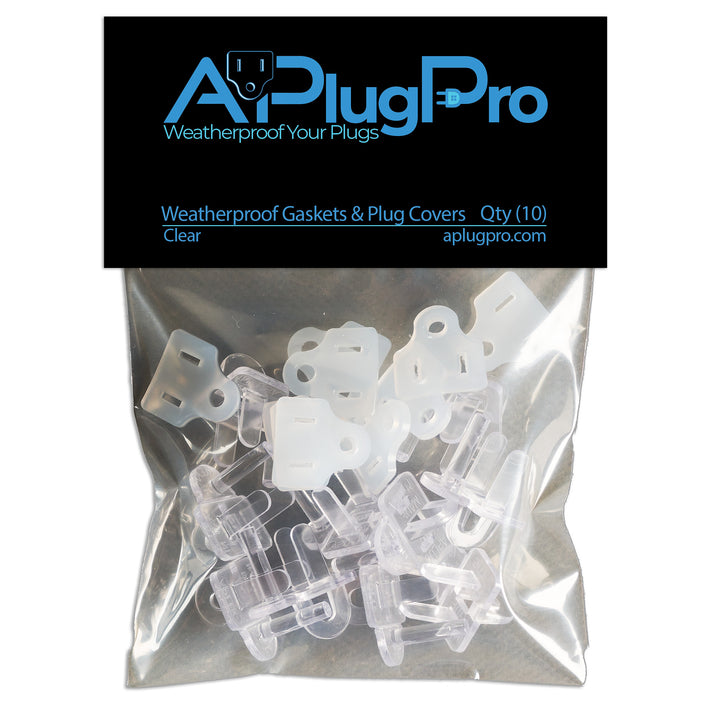 Weatherproof Gaskets & Plug Covers - 10 Pack
