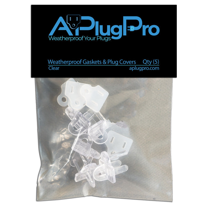 Weatherproof Gaskets & Plug Covers - 5 Pack
