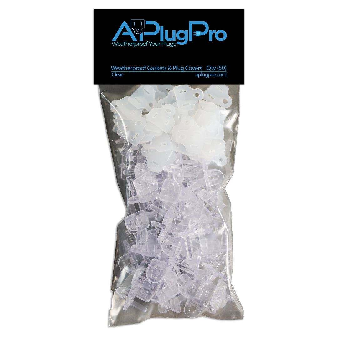 Weatherproof Gaskets & Plug Covers - 50 Pack