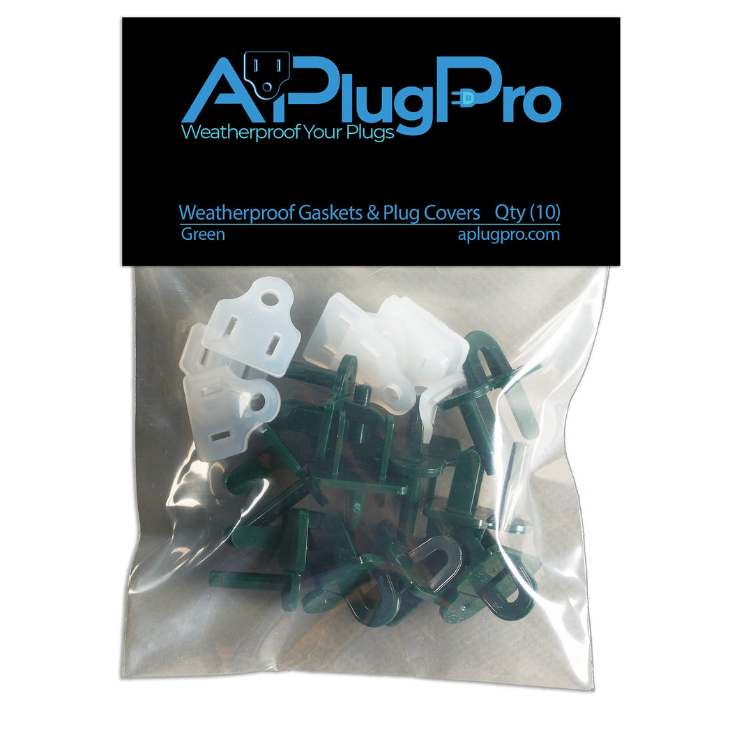 Weatherproof Gaskets & Plug Covers - 10 Pack
