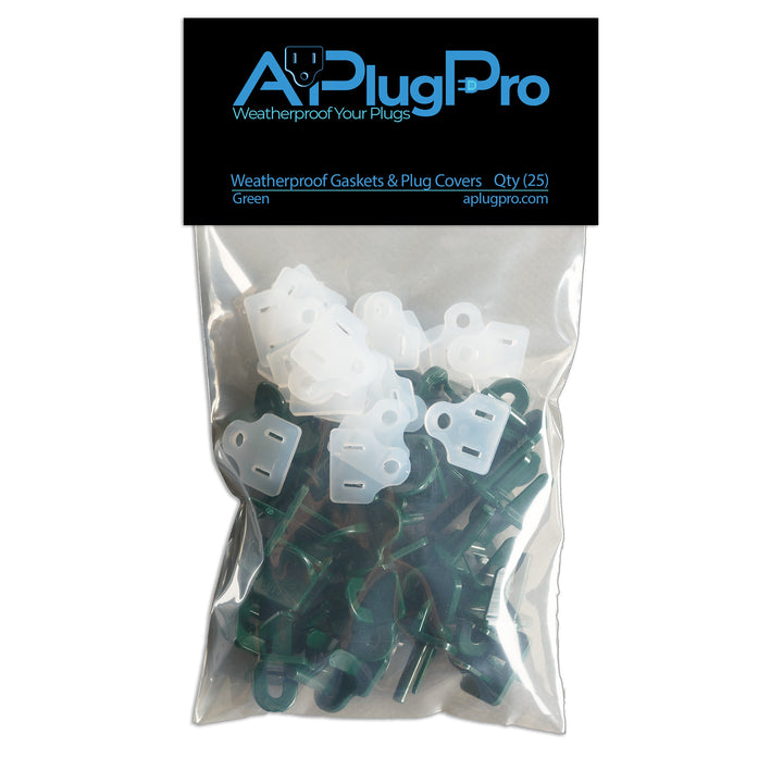 Weatherproof Gaskets & Plug Covers - 25 Pack