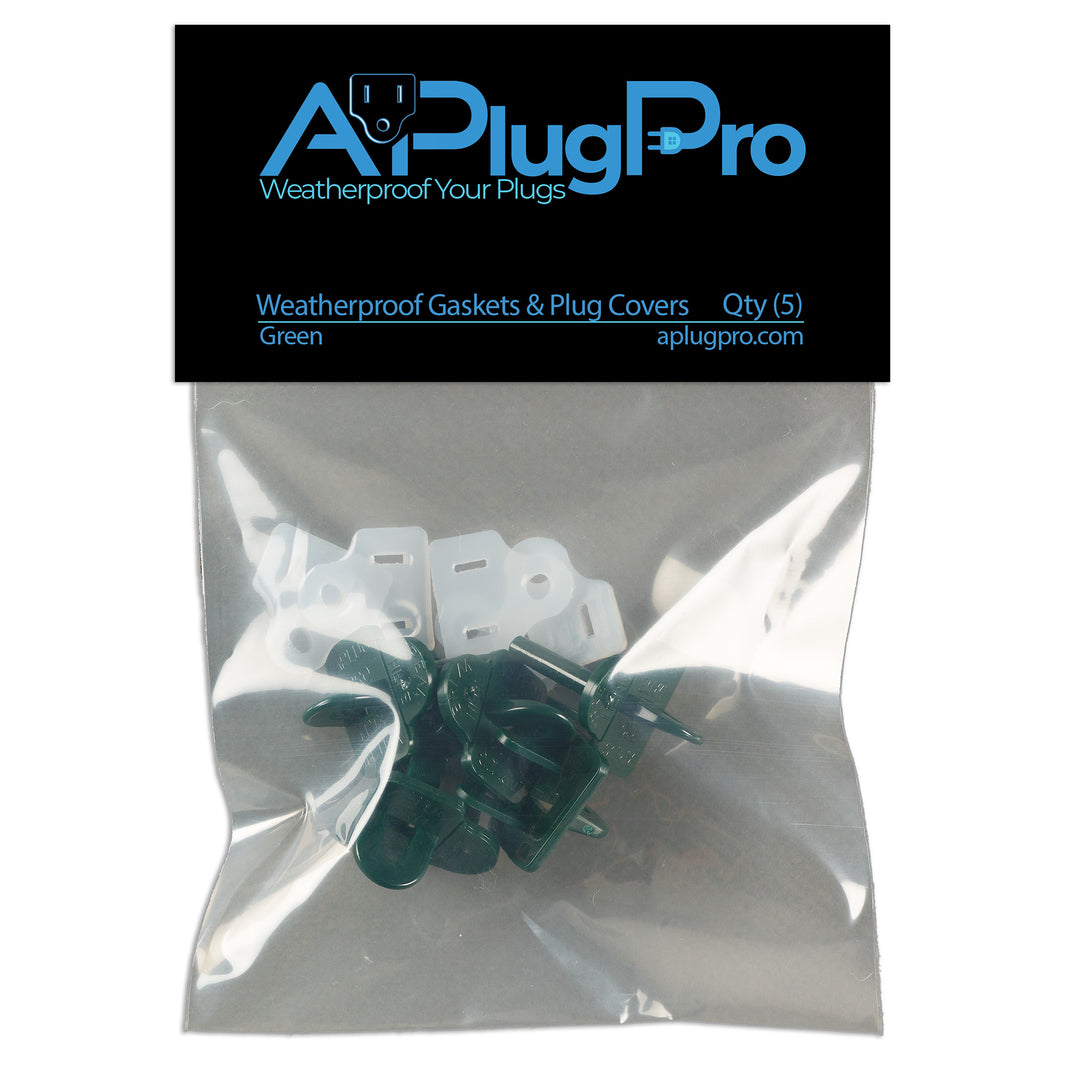 Weatherproof Gaskets & Plug Covers - 5 Pack