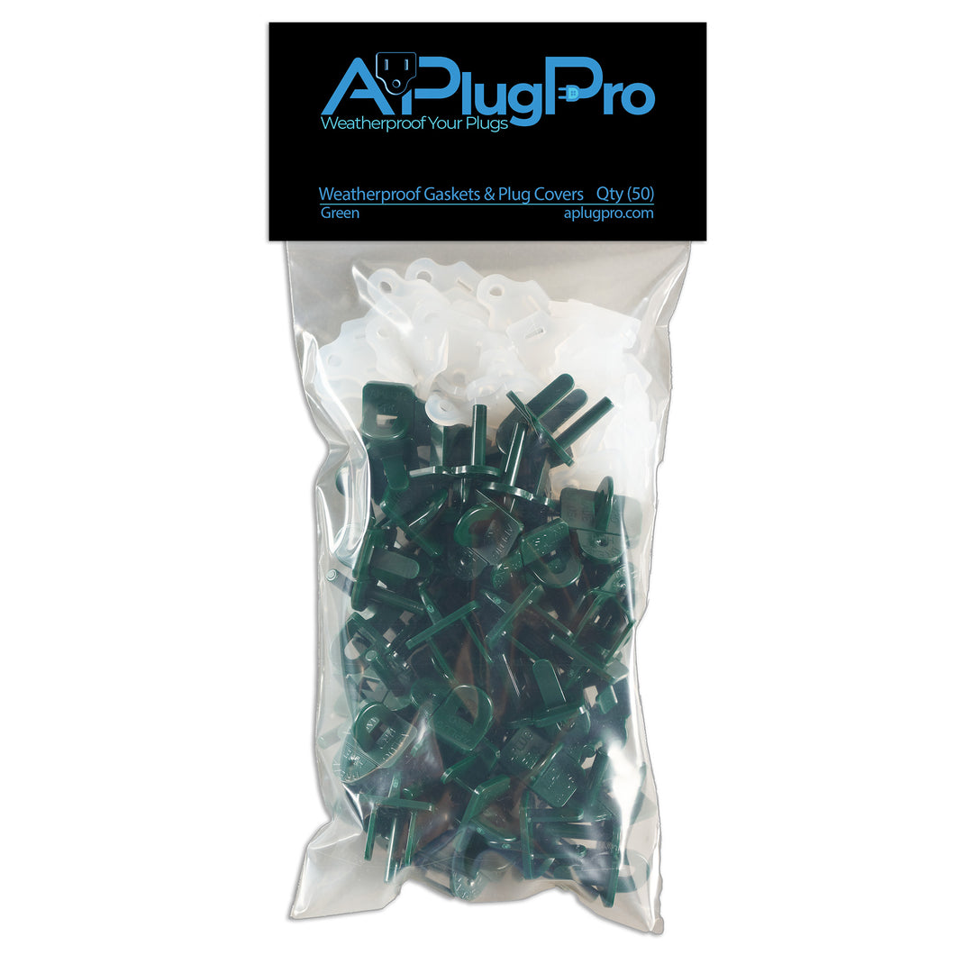 Weatherproof Gaskets & Plug Covers - 50 Pack