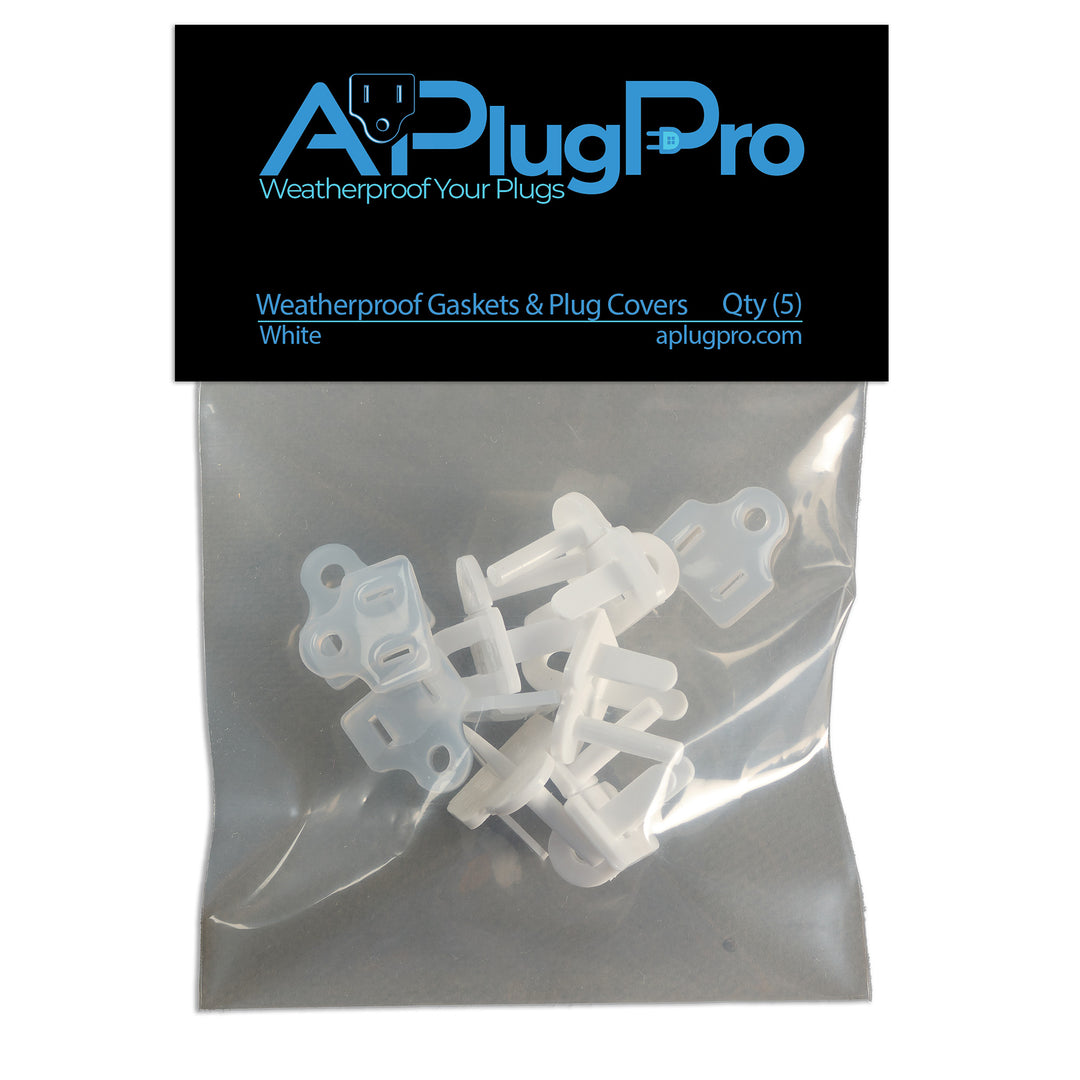 Weatherproof Gaskets & Plug Covers - 5 Pack