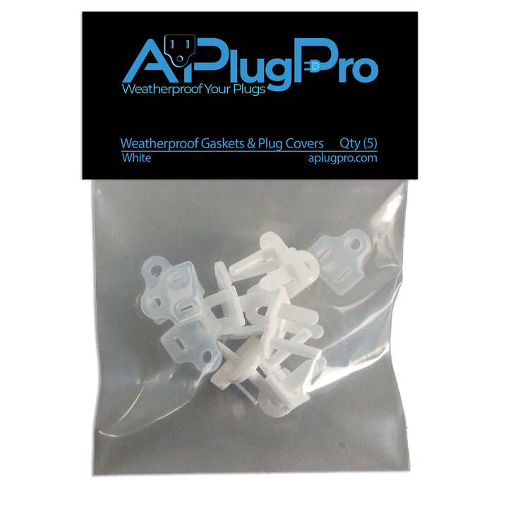 Weatherproof Gaskets & Plug Covers - 5 Pack